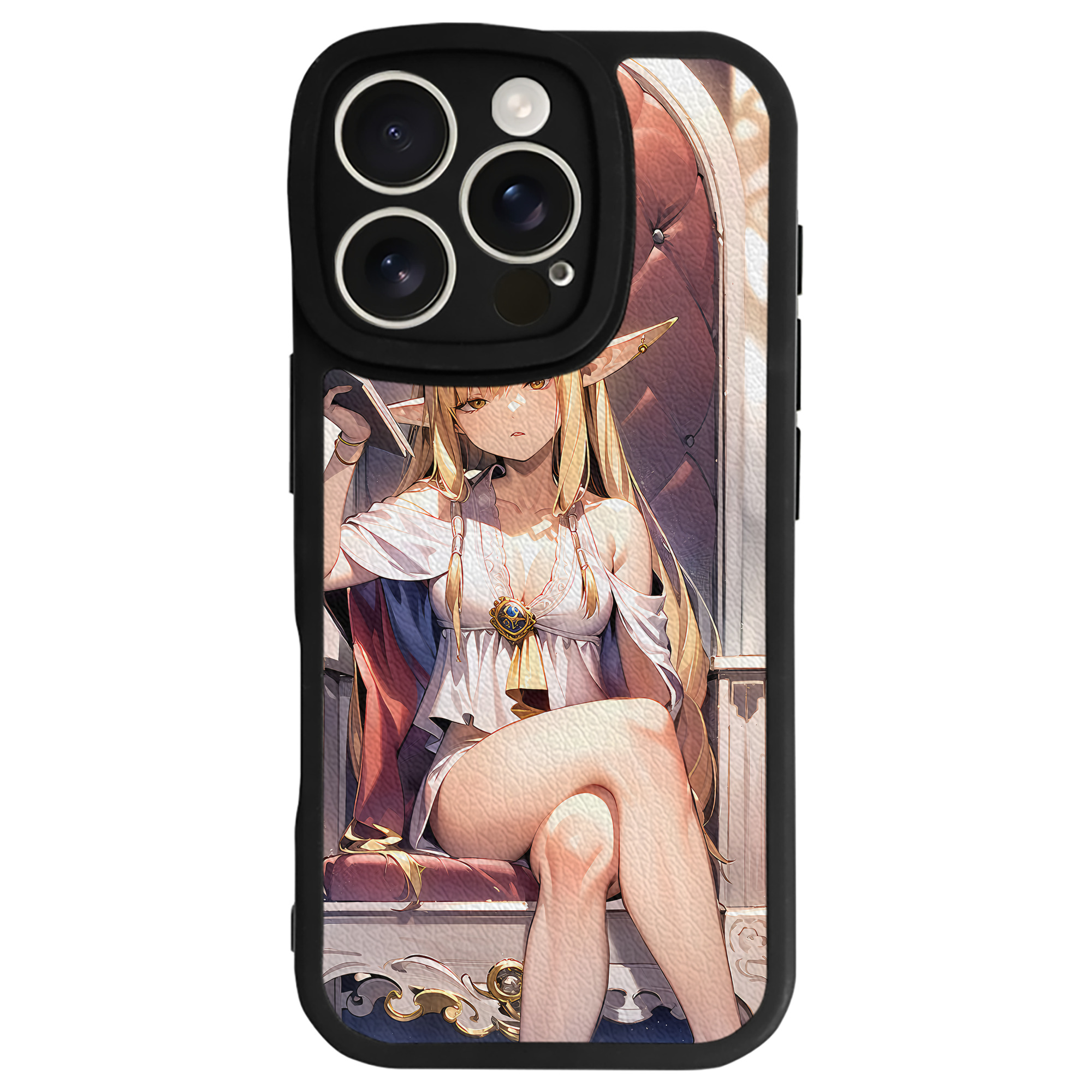 （画像用） 葬送のフリーレン Frieren 【iPhone 16シリーズ対応】シリコンスマホケース（レザー調） 材質：シリコン